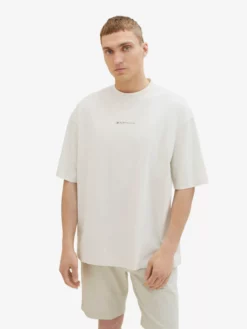 TOM TAILOR Denim T-shirts T-Shirt Homme Blanc Cassé -Soldes TOM TAILOR Denim 2023 e371a15c1b6065d53b464c7b9993a0f0 scaled