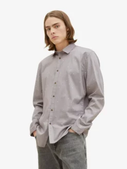 TOM TAILOR Denim Chemises Décontractées Coupe Regular Chemise Homme Gris -Soldes TOM TAILOR Denim 2023 e566f3968e3f064380a56ad6f8422273 scaled