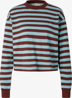 TOM TAILOR Denim T-shirts à Manches Longues T-shirt Femme Bleu Clair / Merlot