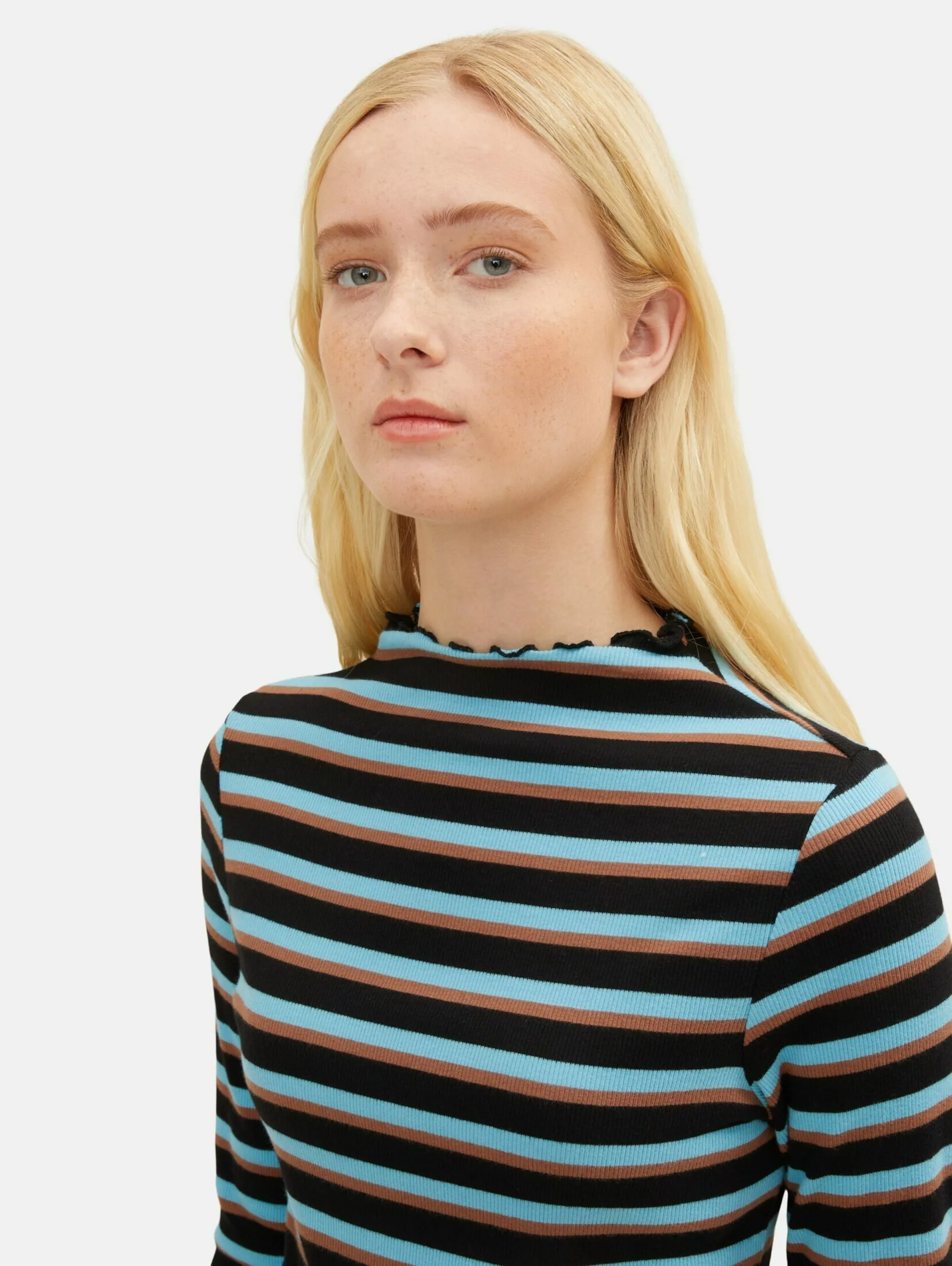 TOM TAILOR Denim T-shirts à Manches Longues T-shirt Femme Mélange De Couleurs 6 TOM TAILOR Denim T-shirts à Manches Longues T-shirt Femme Mélange De Couleurs – Image 6