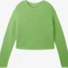 TOM TAILOR Denim Pulls Basiques Pull-over Femme Vert Clair