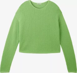 TOM TAILOR Denim Pulls Basiques Pull-over Femme Vert Clair
