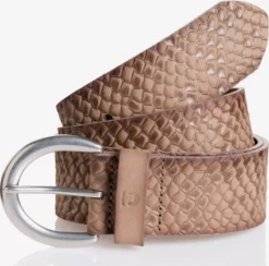 TOM TAILOR Denim Ceintures En Cuir Ceinture Demily Femme Beige