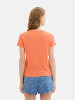 TOM TAILOR Denim T-shirts T-shirt Femme Rouge -Soldes TOM TAILOR Denim 2023 efc06a84a8b06a519661935e116bedce 1 scaled