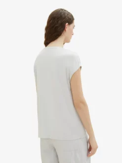 TOM TAILOR Denim T-shirts T-shirt Femme Gris Clair -Soldes TOM TAILOR Denim 2023 f5a9b5371f8742da9f1a748ba928611d scaled