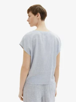 TOM TAILOR Denim Blouses à Manches Courtes Chemisier Femme Bleu -Soldes TOM TAILOR Denim 2023 f708383db830b8f5b96096a51269cbc1 scaled