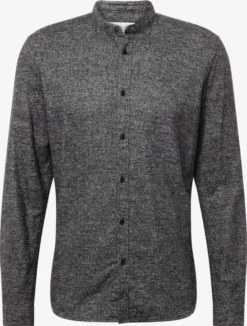 Soldes TOM TAILOR Denim 2023 5 TOM TAILOR Denim Chemises Décontractées Coupe Regular Chemise Homme Noir Chiné