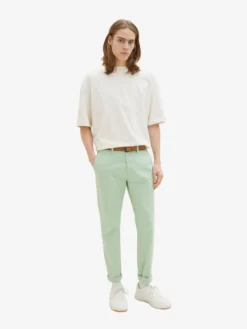 TOM TAILOR Denim Chinos Coupe Slim Pantalon Chino Homme Vert Pastel -Soldes TOM TAILOR Denim 2023 f8fab3e95c4b1a31c9c9e3f0023ba530 scaled