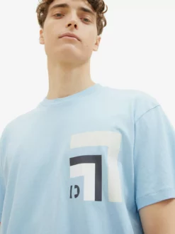 TOM TAILOR Denim T-shirts T-Shirt Homme Bleu Marine / Bleu Ciel -Soldes TOM TAILOR Denim 2023 feae20bd5562b86799d8f03b8e354a96 scaled