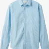 TOM TAILOR Denim Chemises Décontractées Coupe Regular Chemise Homme Bleu Clair
